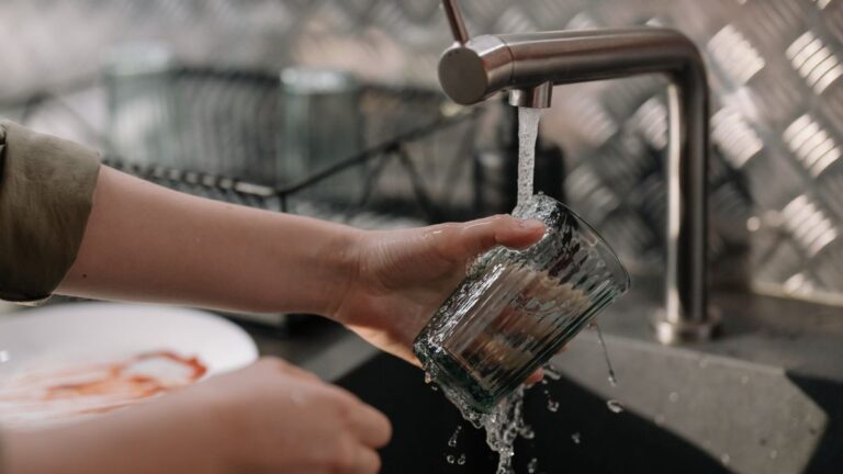 Texas tap water quality tested at a home kitchen faucet